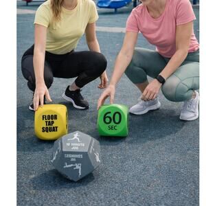 Fitness workout dice exercise game set Lot 5 game set training activity home gym